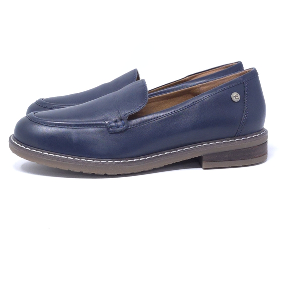 Easy Spirit Jaylin Leather Slip-On Loafers Navy Memory Foam Comfort Size 6M - Picture 5 of 9